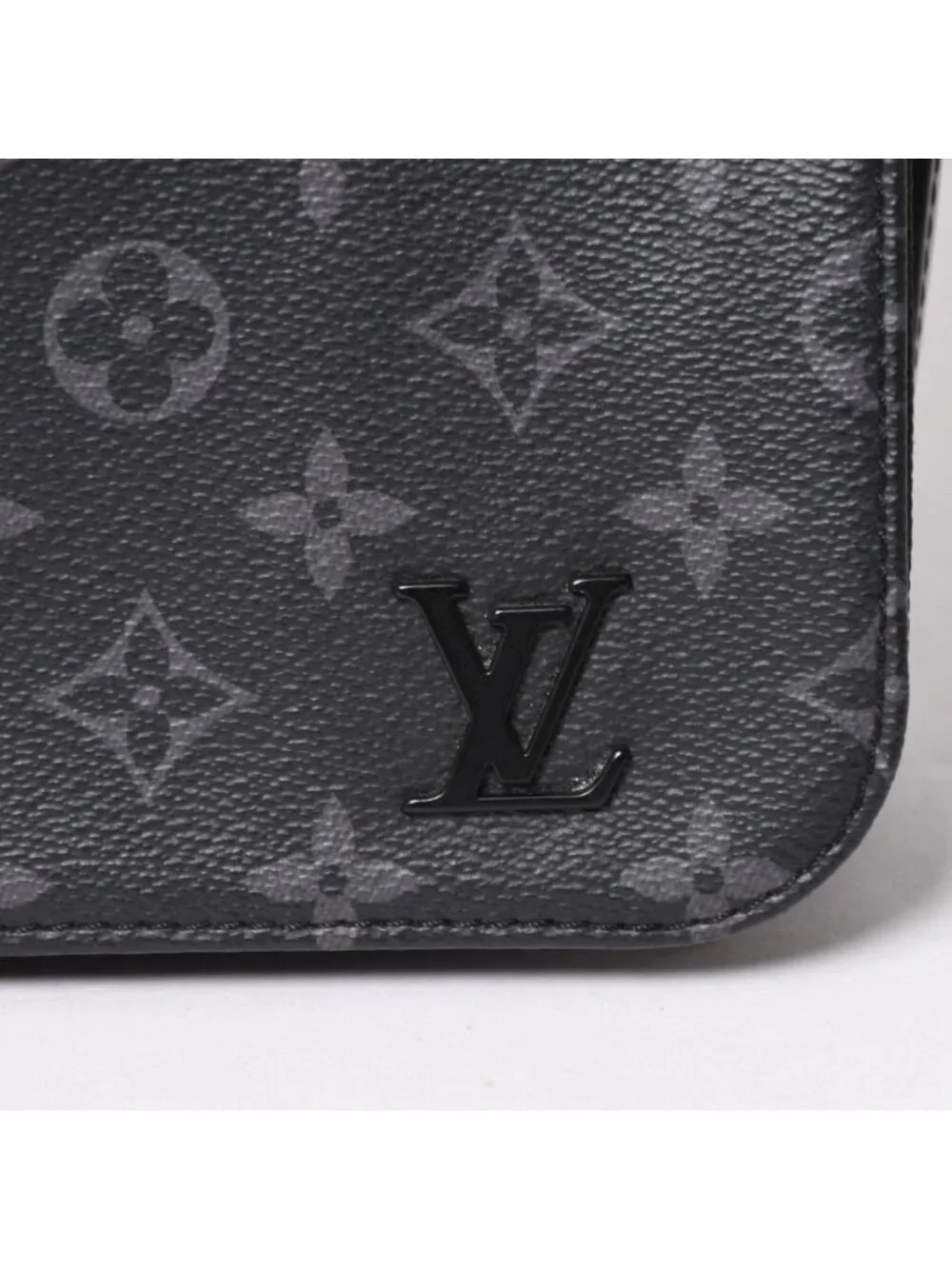 Louis Vuitton District MM Monogram Eclipse Shoulder Bag Black